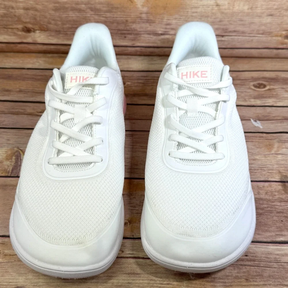 Hike Footwear HF Wave White Pink Pain Free Walk Shoes Barefoot Sneakers 10
